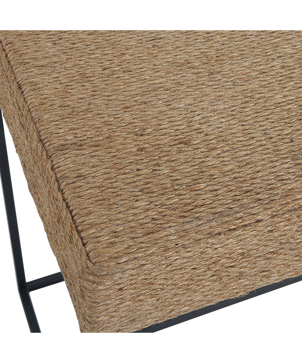 Laramie Rustic Rope Accent Table