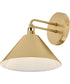 Milo 1-Light Small Single Light Sconce in Lacquered Brass