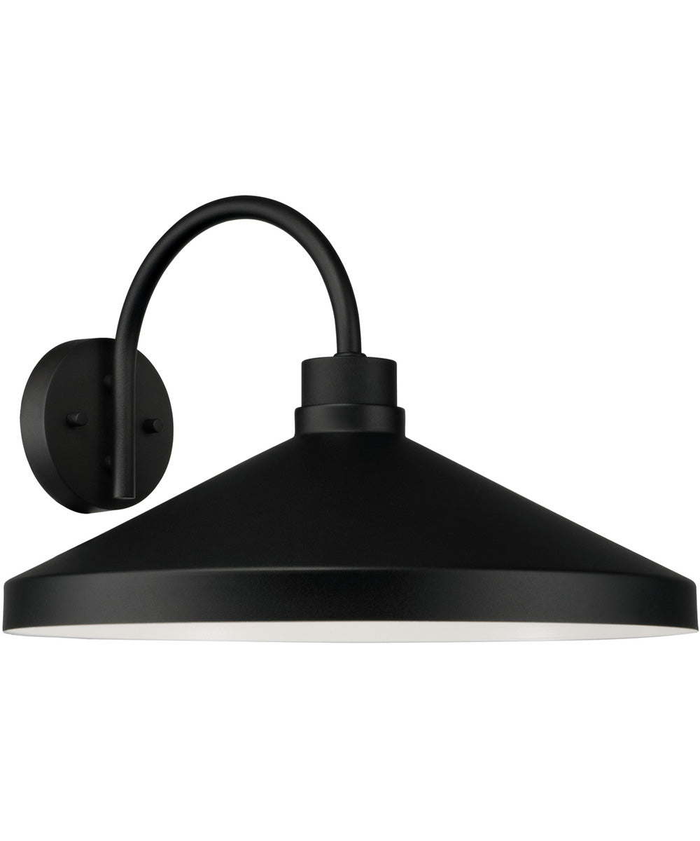 Lofton 1-Light Outdoor Wall-Lantern Black