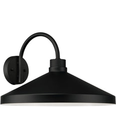 Lofton 1-Light Outdoor Wall-Lantern Black