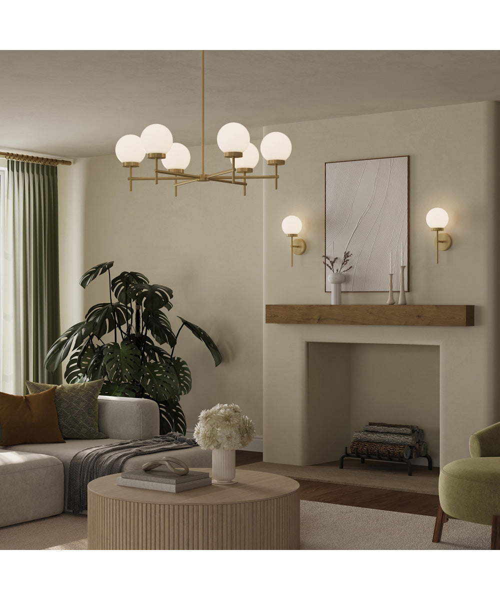 Rigsby 6-Light Medium Chandelier Brushed Gold