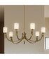 Solara 7-Light Chandelier Natural Brass