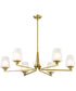 Lune 6-Light Chandelier Vintage Brass