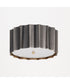 Allegra Flush Mount Gunmetal / Gold