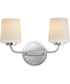 Durham 2-Light Sconce Polished Chrome