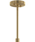 Mack 5-Light Linear Chandelier with Layered Glass Shades Brushed Gold