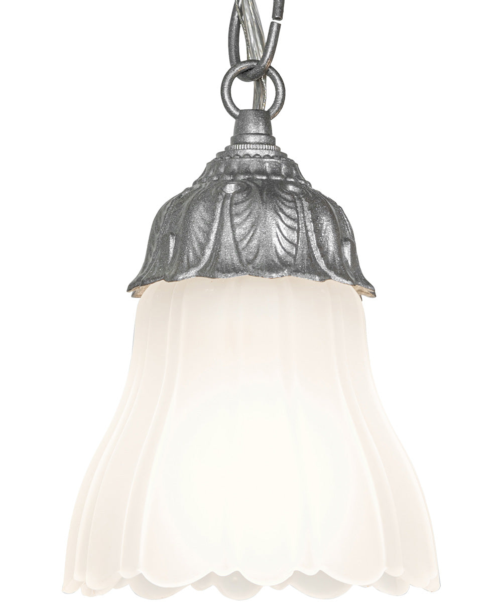 16" Wide Victorian Ruffle 3 Light Semi-Flushmount