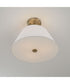 Parson 3-Light Semi-Flush Matte Brass
