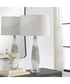 Quinn White & Silver Table Lamp