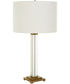 Crystal Column Table Lamp