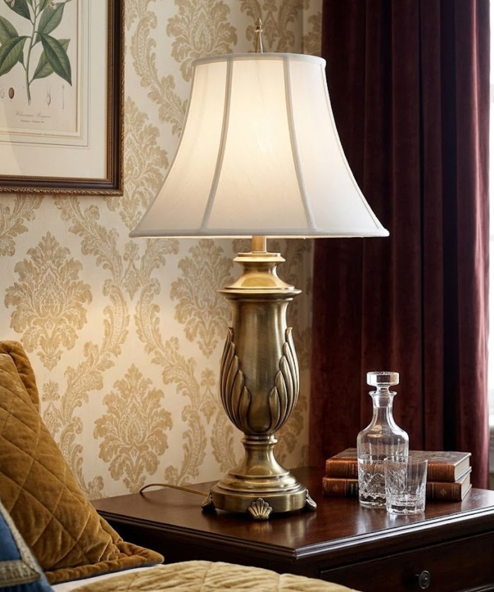 33"H 3-Way Table Lamp Florentine