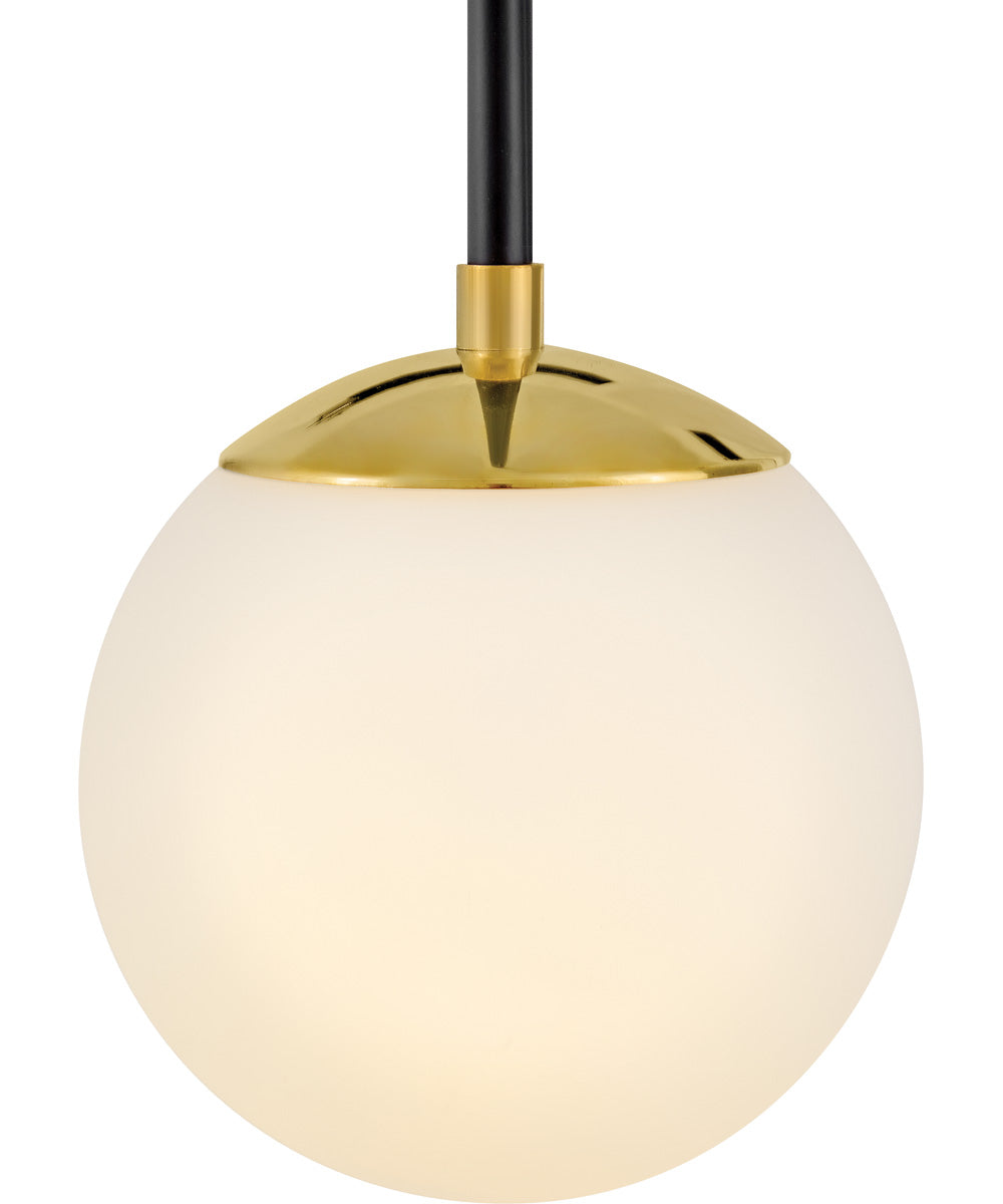 Auggie 1-Light Medium Single Light Sconce in Bright Brass