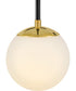Auggie 1-Light Medium Single Light Sconce in Bright Brass