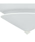 Pinellas 25 in. 4-Light Flush Mount White Plaster