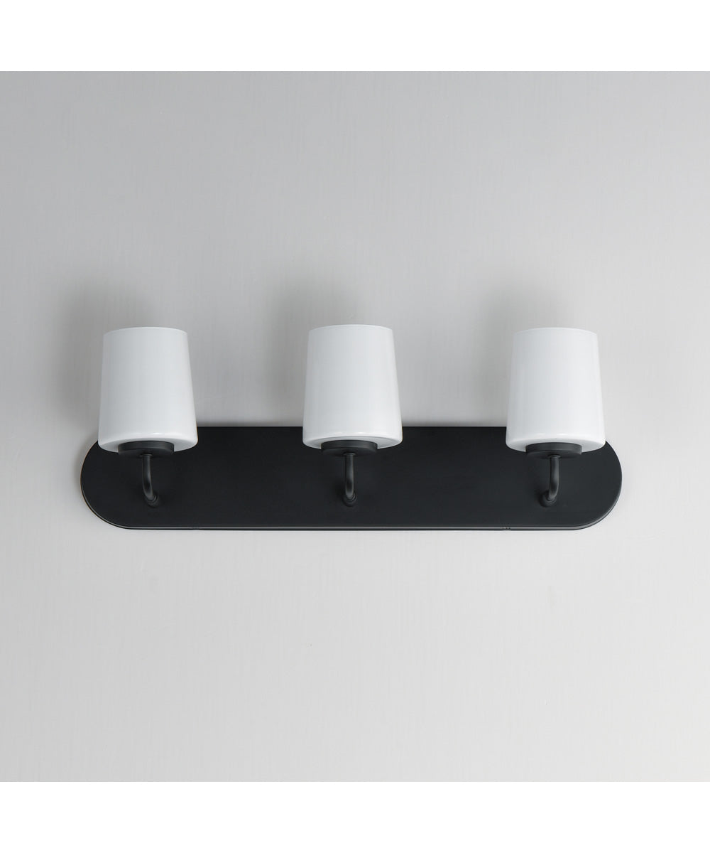 Durham 3-Light Strip Bath Vanity Black