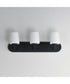 Durham 3-Light Strip Bath Vanity Black