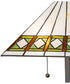 28" High Diamond Band Mission Table Lamp