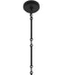 Pilar Two-Tier 9-Light Chandelier Matte Black