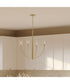 Jheni 4-Light Chandelier with Clear Glass Shades Brushed Gold