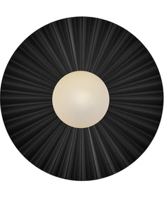 Stevie 1-Light Medium Flush Mount in Black