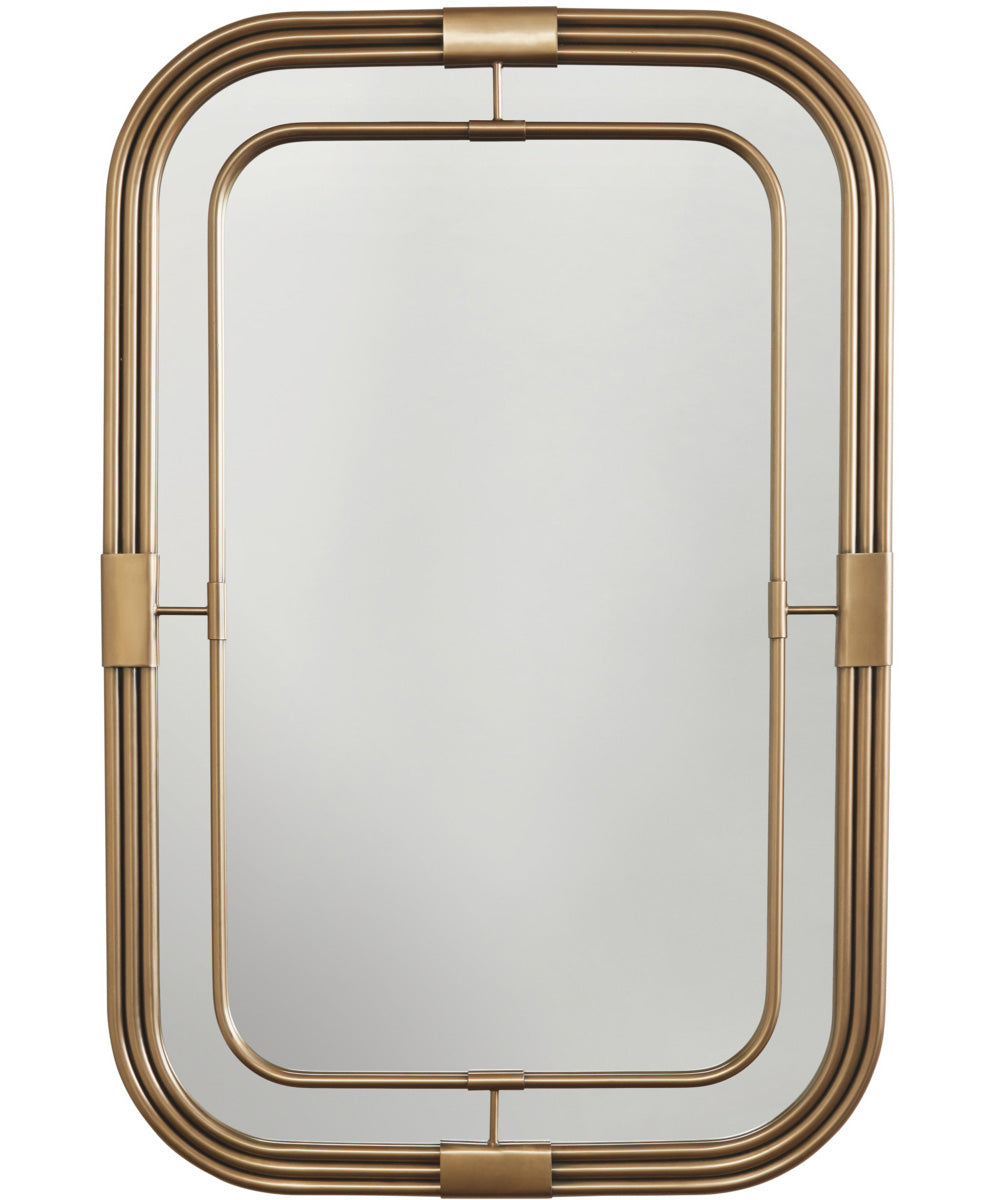 Mirror Decorative Mirror Aged Brass Mirror