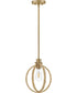 Fallon 1-Light Medium Pendant in Lacquered Brass