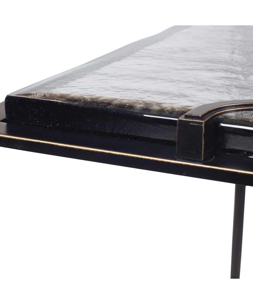 Eisen Textured Glass Accent Table