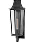 Georgetown Coastal Elements  1-Light Large Wall Mount Lantern in Black