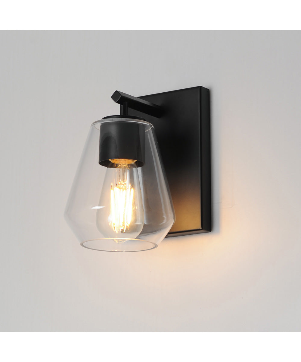 Geode 1-Light Sconce Black