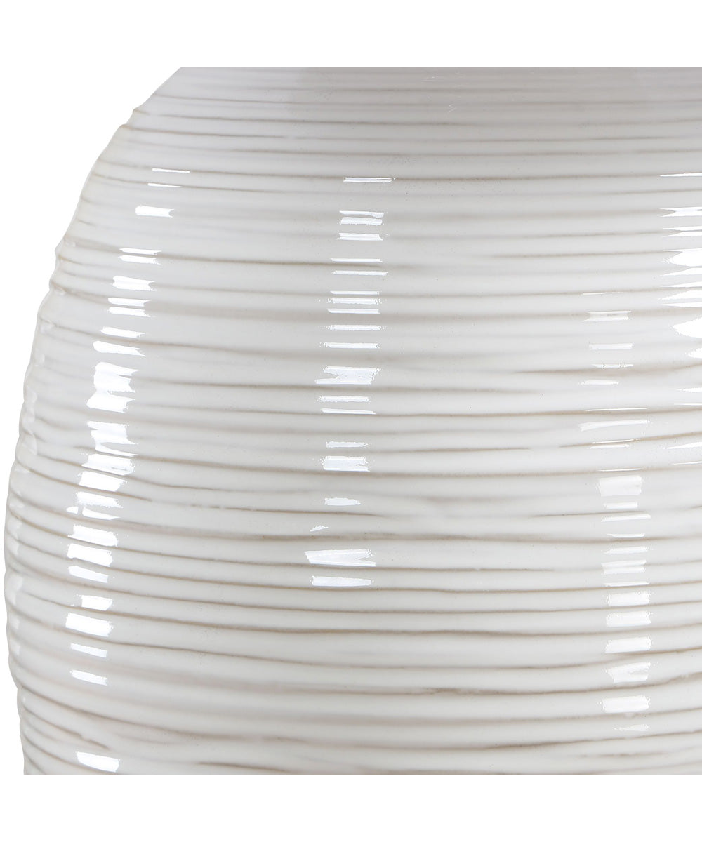 Alkman White Glaze Table Lamp