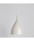 Fleur Small 1-Light Pendant White/Gold