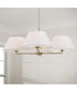 Parson 4-Light Chandelier Matte Brass