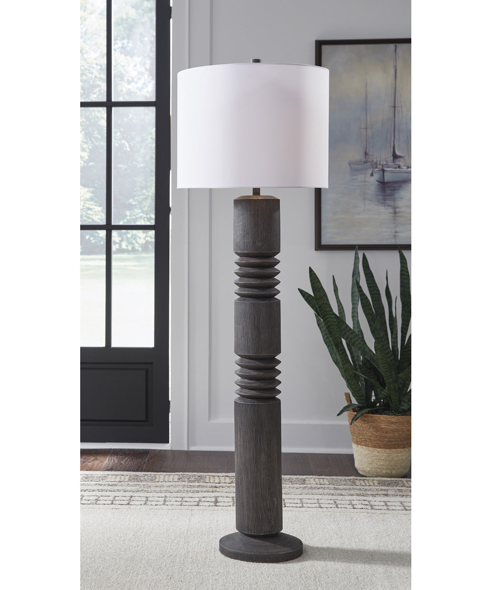 Fainwell Poly Floor Lamp Distressed Black