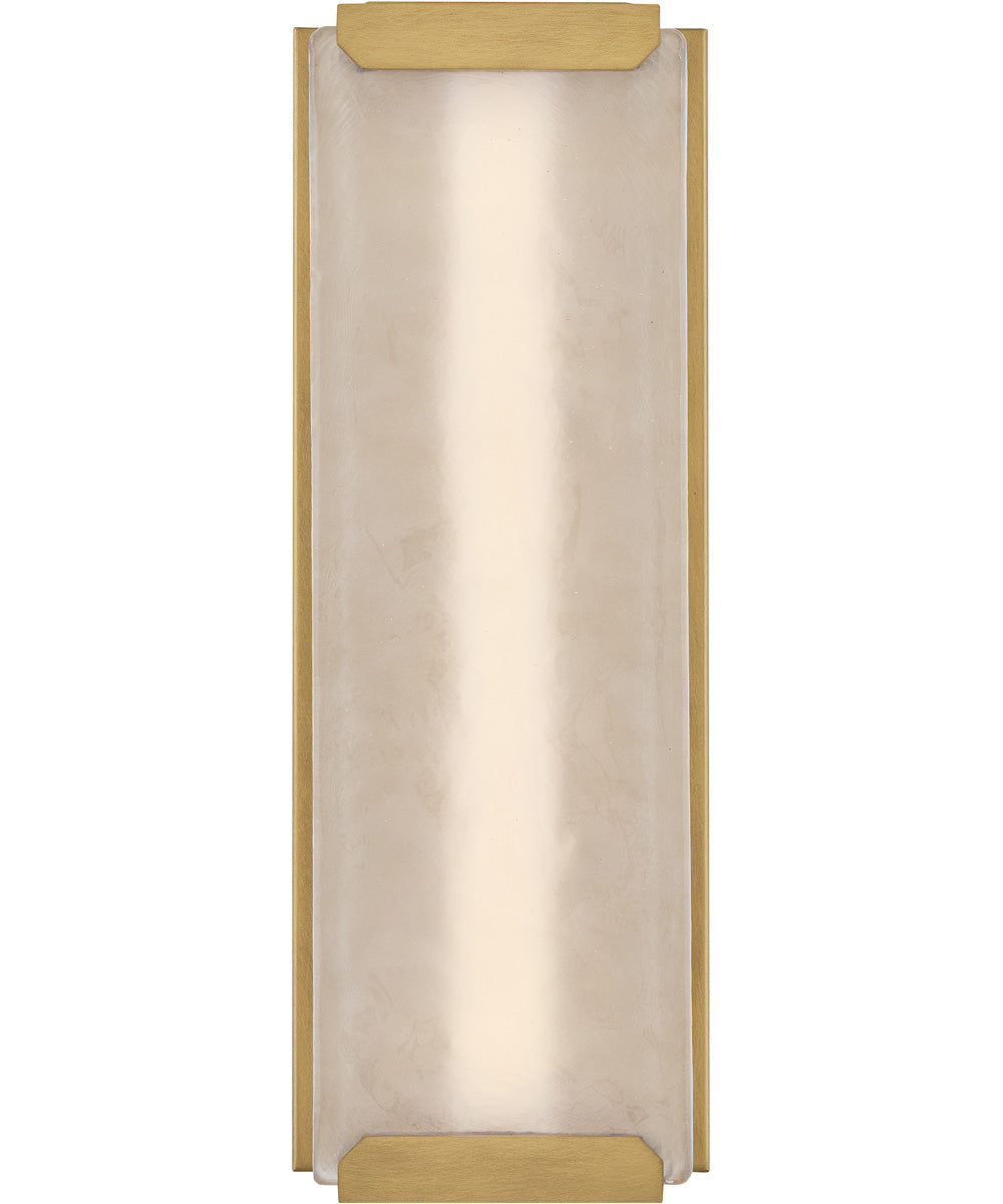 Zayde LED-Light Large Wall Mount Lantern in Heritage Brass