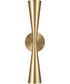 Levi 2-Light Sconce Matte Brass