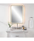 Crofton Lighted Black Vanity Mirror