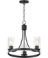 Livingston 3-Light Chandelier Black