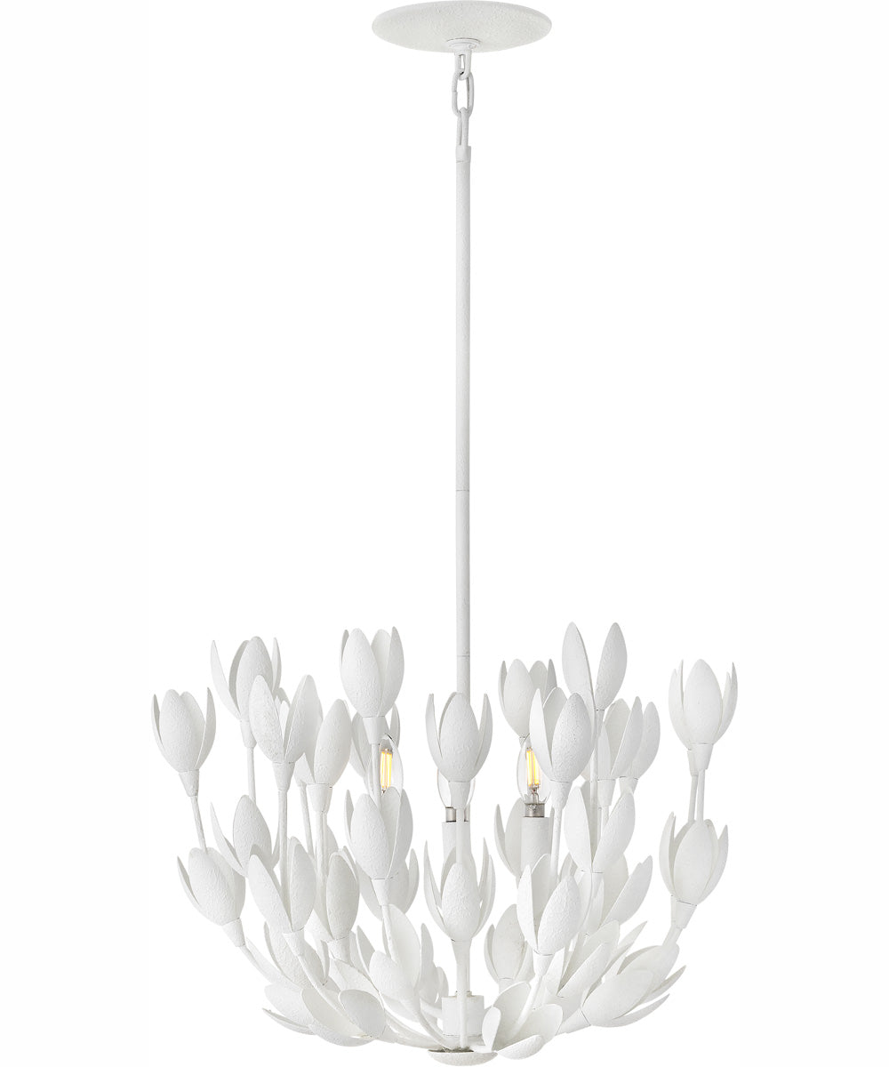 Flora 3-Light Large Convertible Semi-Flush Mount in Textured Plaster