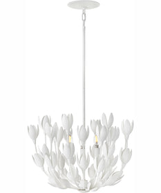 Flora 3-Light Large Convertible Semi-Flush Mount in Textured Plaster