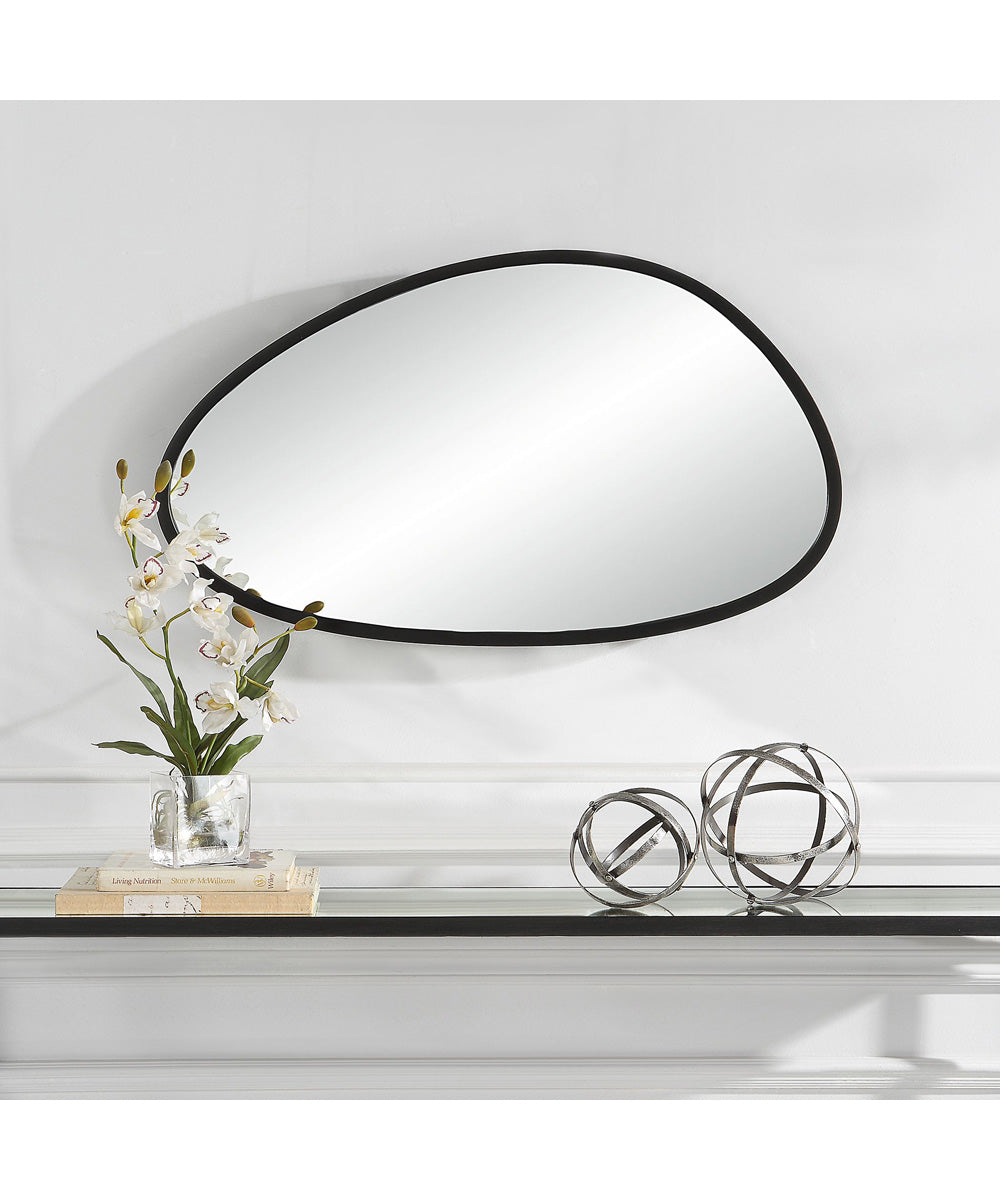 21x36" Wall Mirror Matte Black