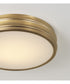 Vale 1-Light Flush Aged Brass