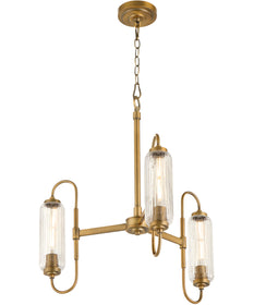 Whitmire 3-light Chandelier Brushed Brass