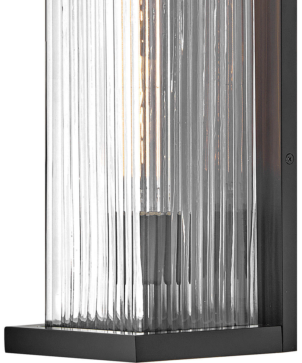 Torrent 1-Light Medium Wall Mount Lantern in Black