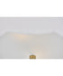 Bliss 2-Light Medium Semi-Flush Mount in Lacquered Brass