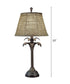 33"H 3-Way Table Lamp Bombay Bronze