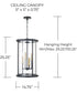 Davis 4-Light Pendant Espresso and Brass