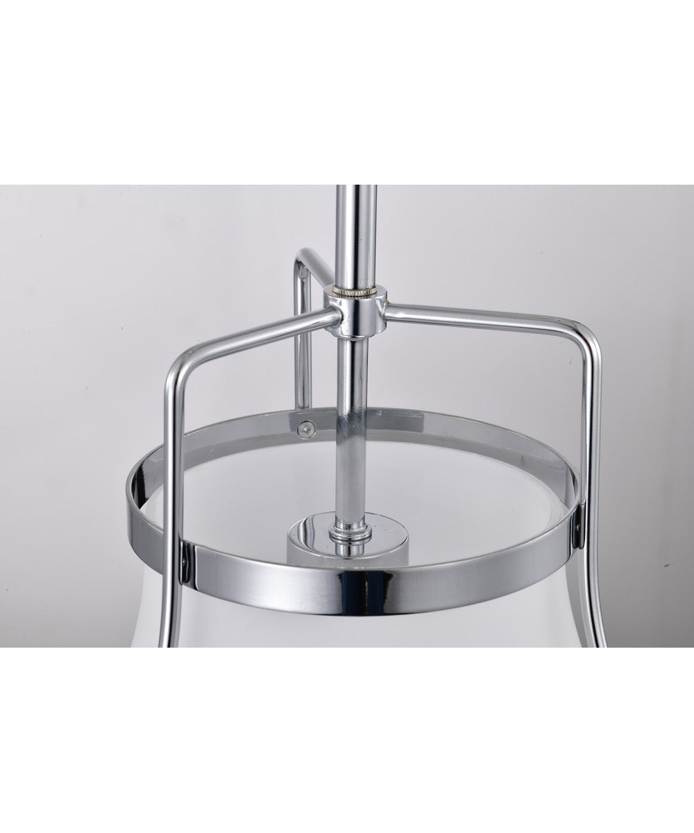 Valdora 1-Light Pendant Polished Nickel