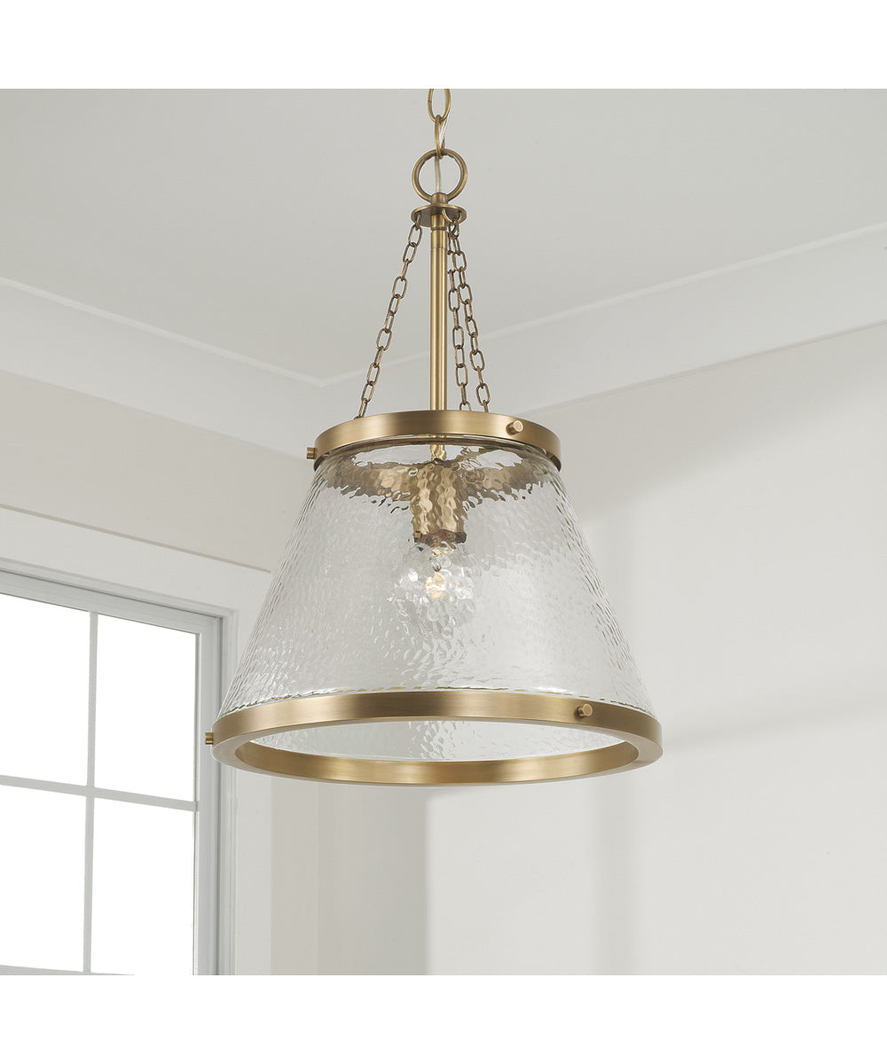 Landon 1-Light Pendant Aged Brass