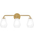 Gio 3-Light Medium Three Light Vanity in Lacquered Brass