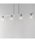 Scoop 4-Light Linear Pendant Polished Chrome